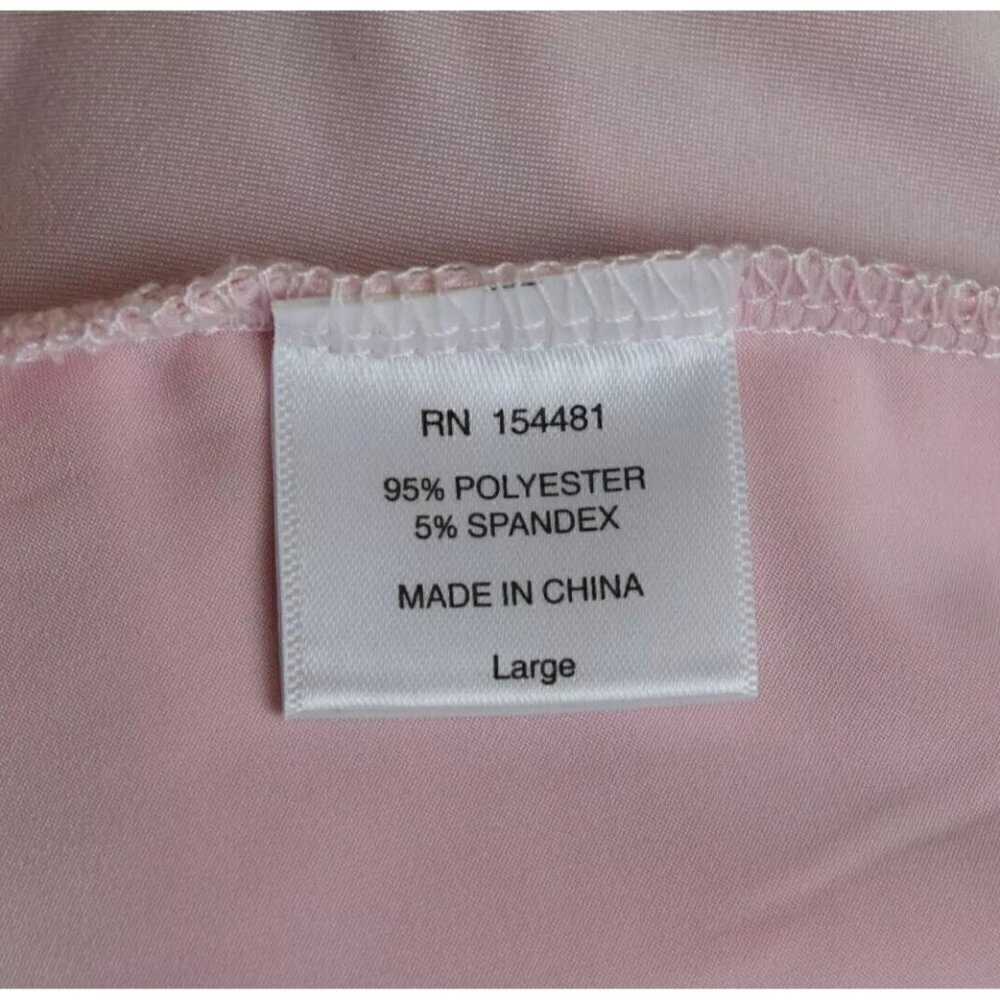 JEAN-PIERRE KLIFA LIGHT PINK V-NECK LONG SLEEVE TOP - Picture 6 of 6